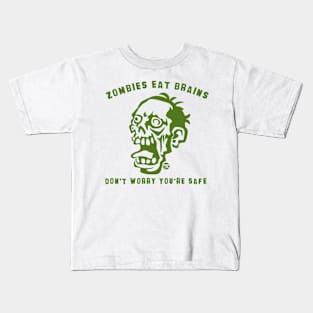 ZOMBIE EAT BRAINS Kids T-Shirt